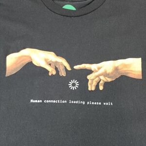@all Human Connection Loading Graphic Tee Black Size M
